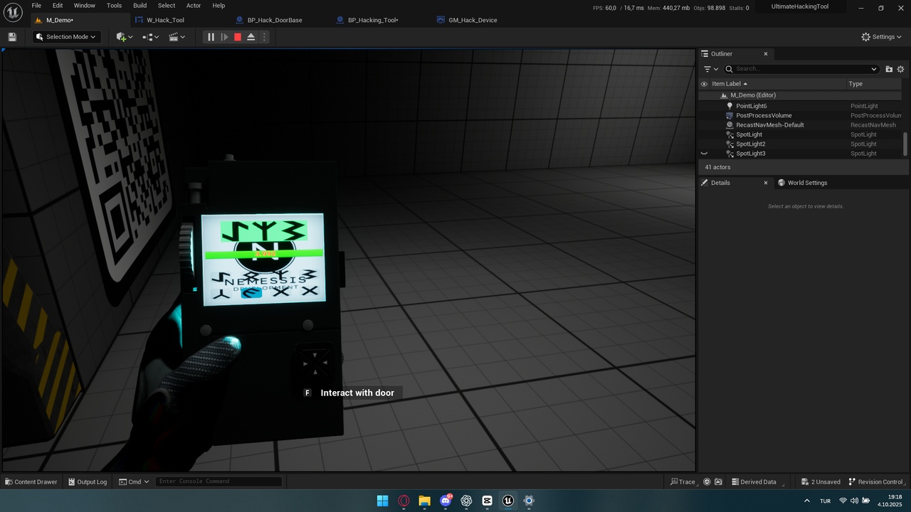 Media 1 for listing Sci-fi Hacking Device System (Replicated)