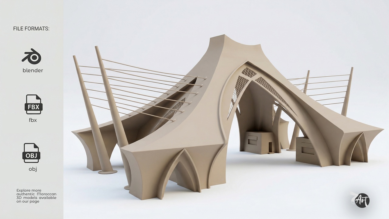 Media 1 for listing Laayoune Desert Gate Monument 3D Model