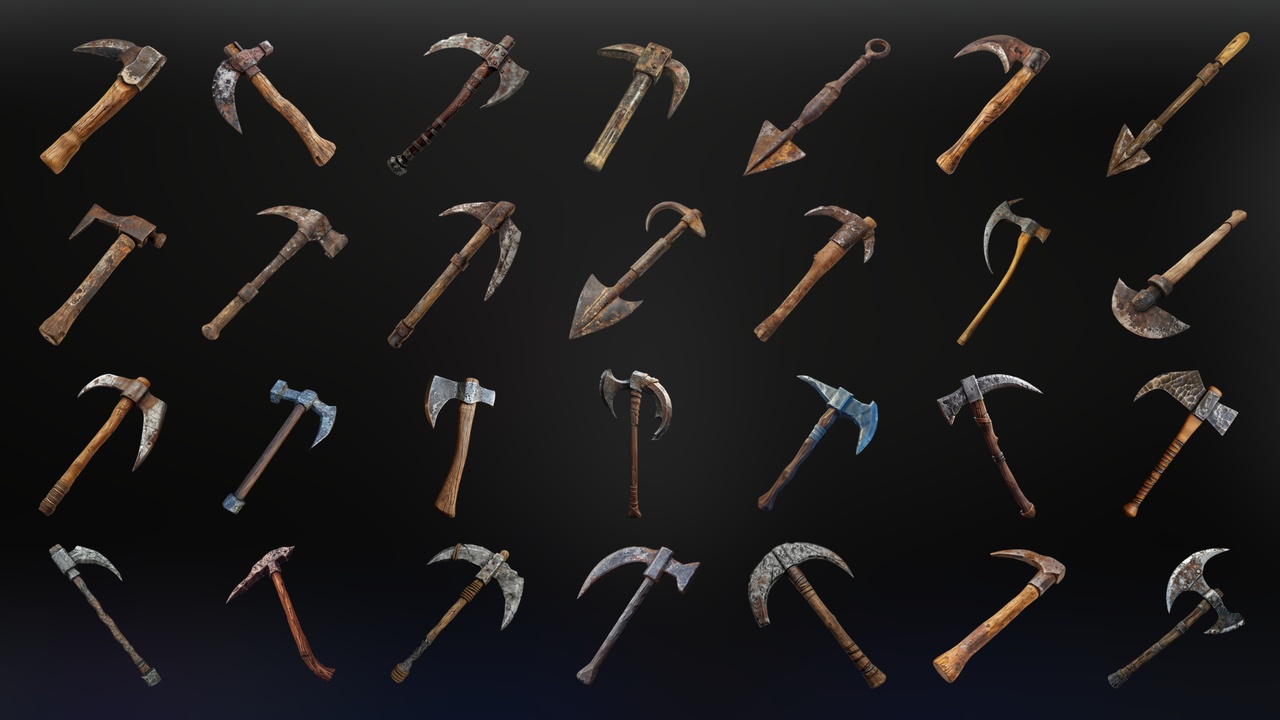 Media 1 for listing Hatchets - Icon Pack