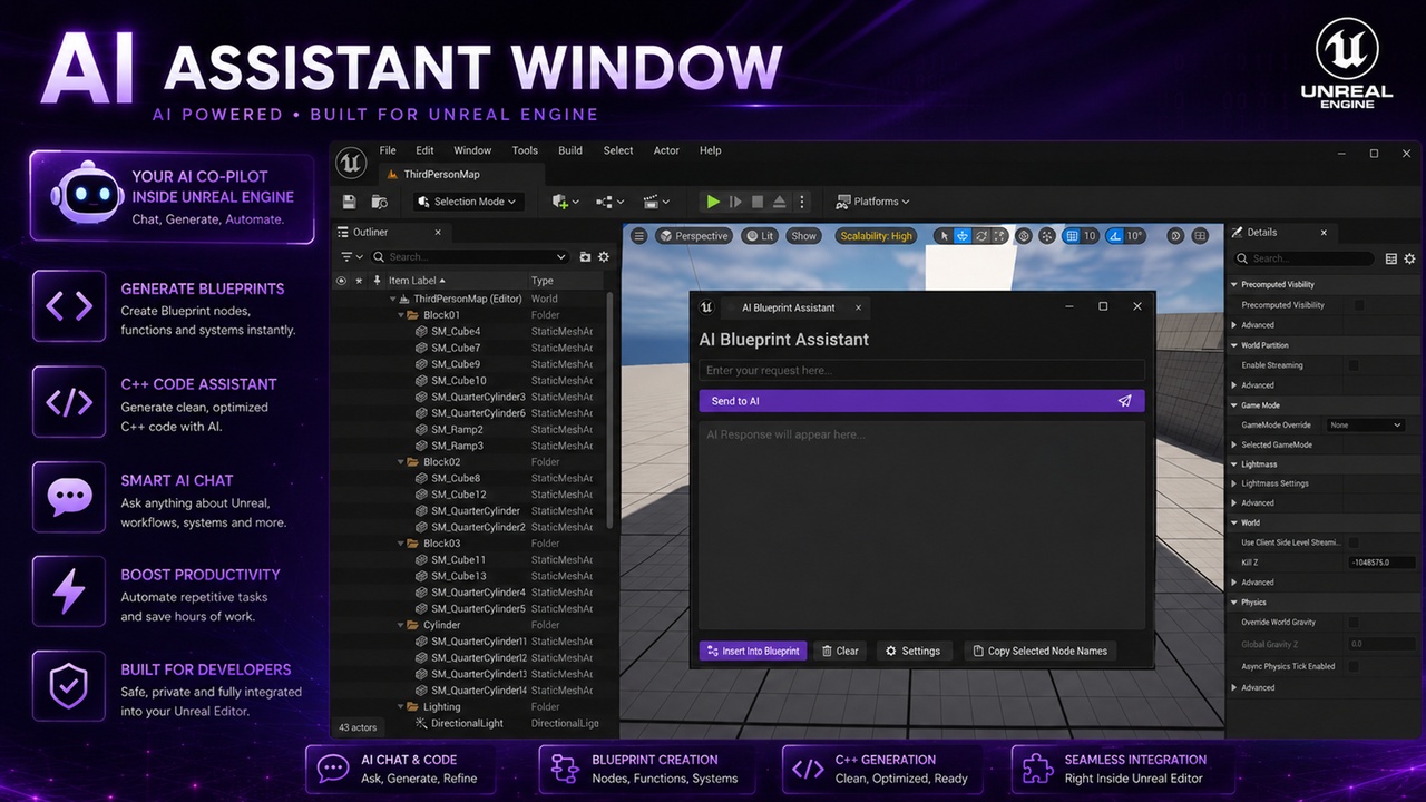 Gemini Blueprint AI: Unreal Assistant | Fab