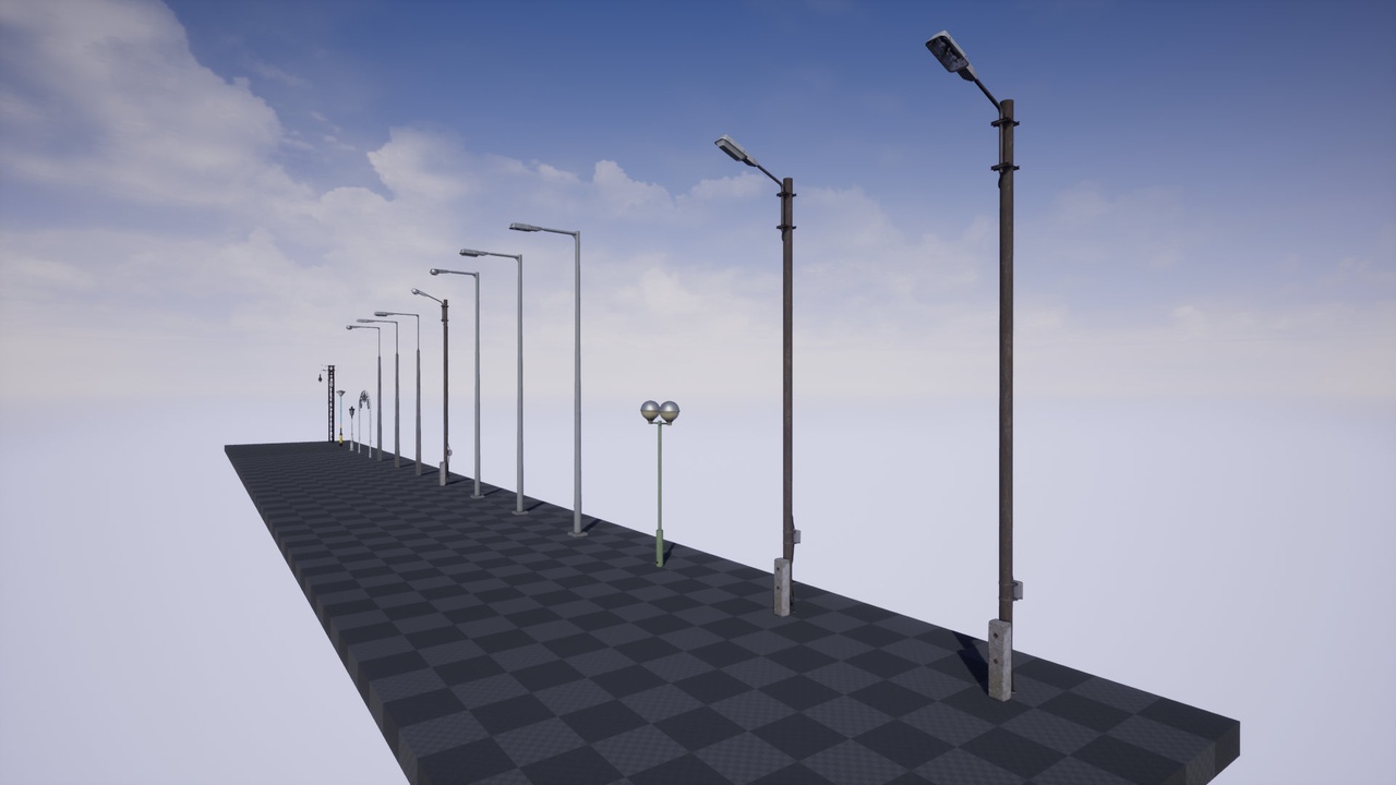 Street Lights Pack Vol 1 제품 등록을 위한 미디어 1개