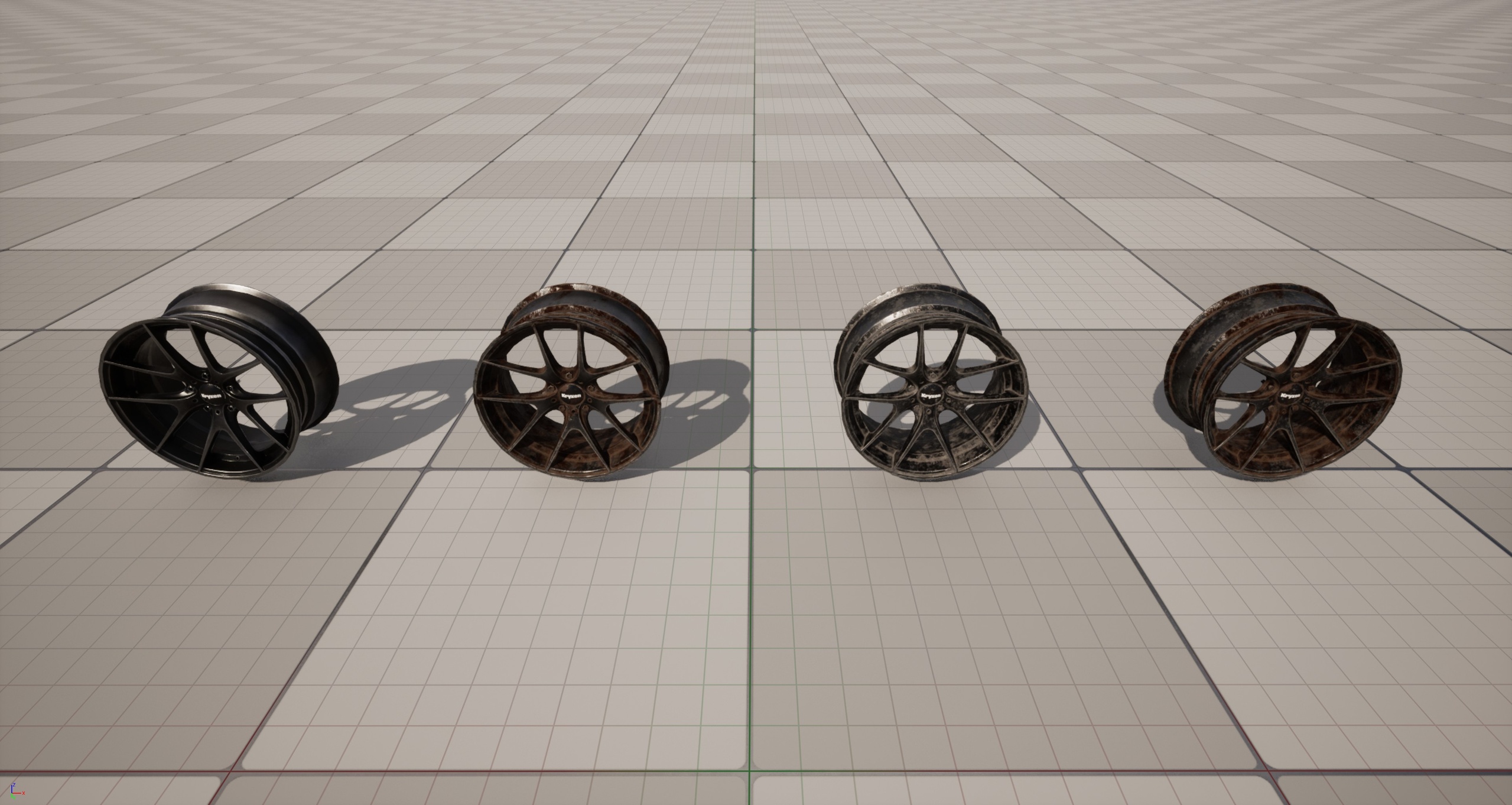 Media 1 for listing Kryxen Rim V1 - Gunmetal - Game Ready (UE5 & Unity)