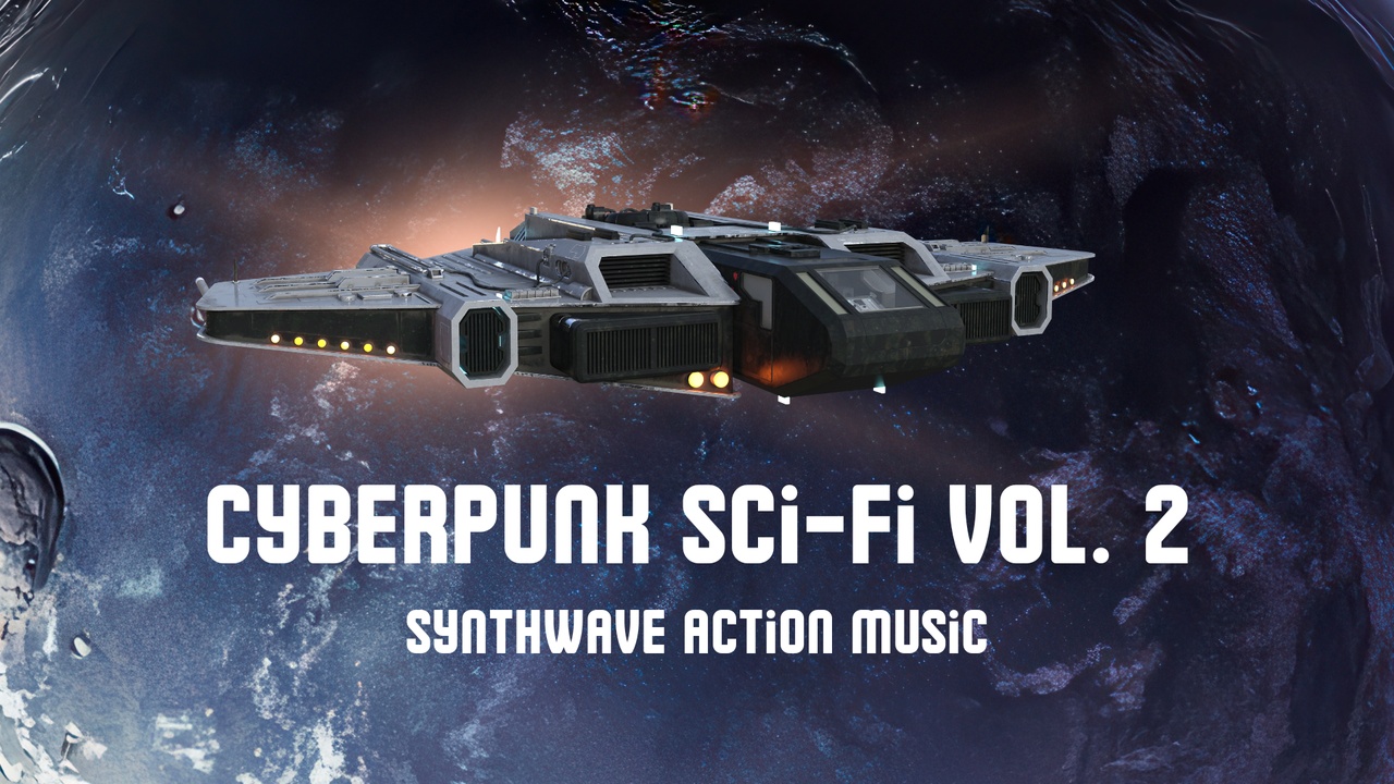 Media 1 for listing Cyberpunk Sci-Fi Vol. 2 Synthwave Action Music Pack 11 Loops