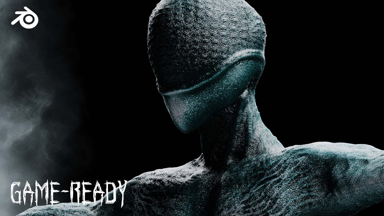 Media 1 for listing Alien Humanoid Creature — Game-Ready 3D Character |  Sci-Fi Monster