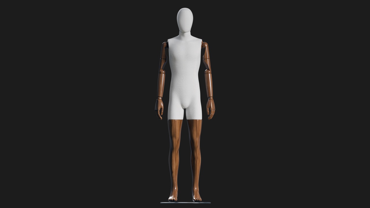 Media 1 for listing Wooden Male Fashion Mannequin
