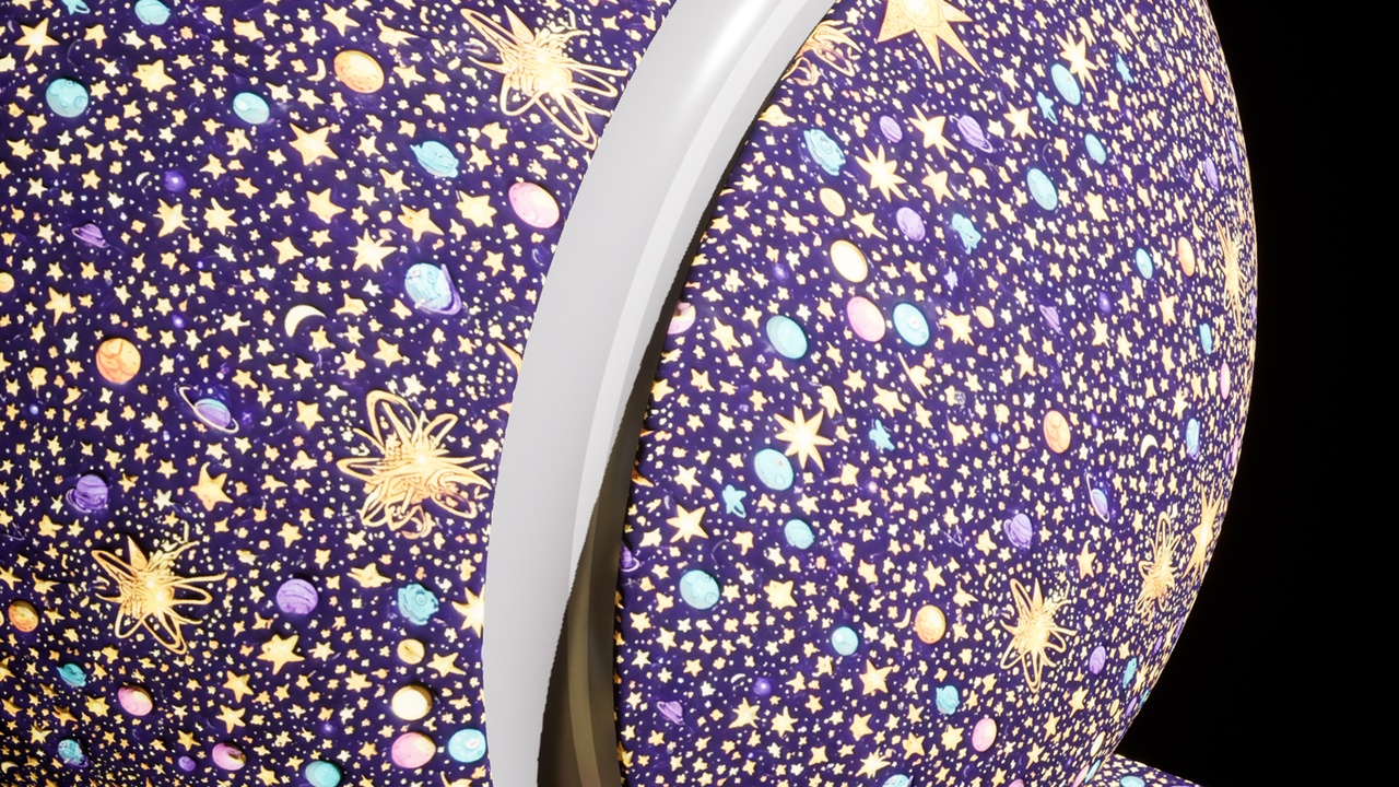 Media 1 for listing Cosmic Space Material Pack – 30 Stylized Galaxy PBR Materials (2K Textures)