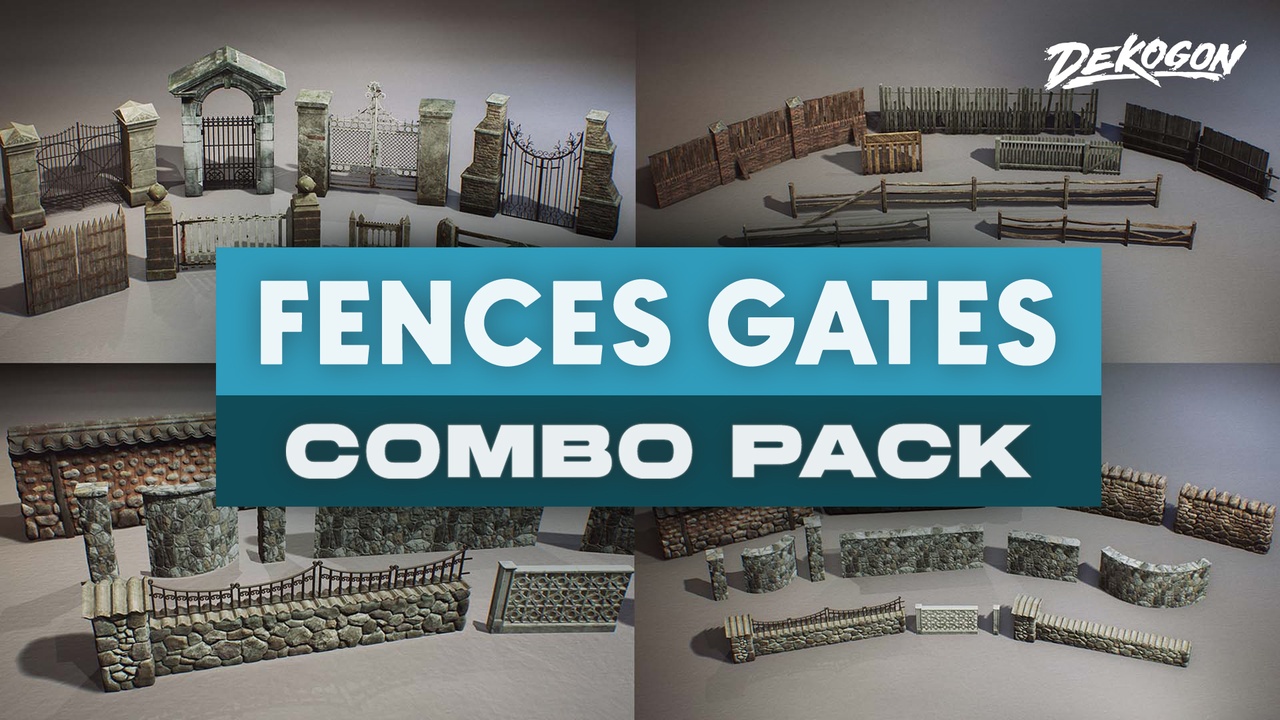 Media 1 for listing Fences and Gates - COMBO Prop Pack (VOL 1-3)