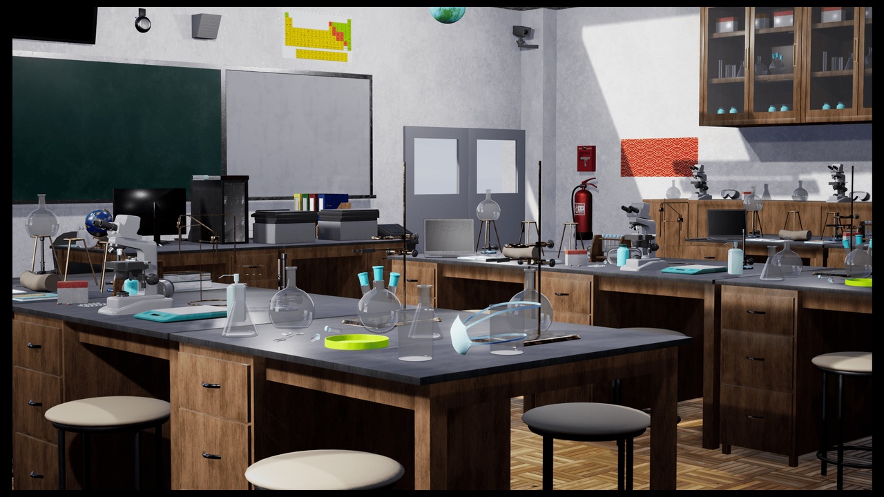 Media 1 for listing Japanese School Science Lab – Science Classroom
