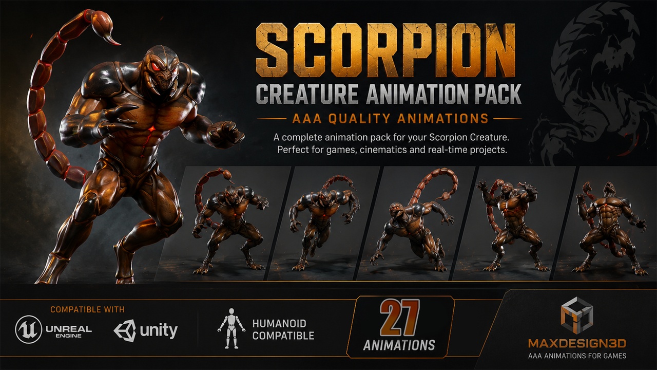 Media 1 for listing Scorpion Creature Animations