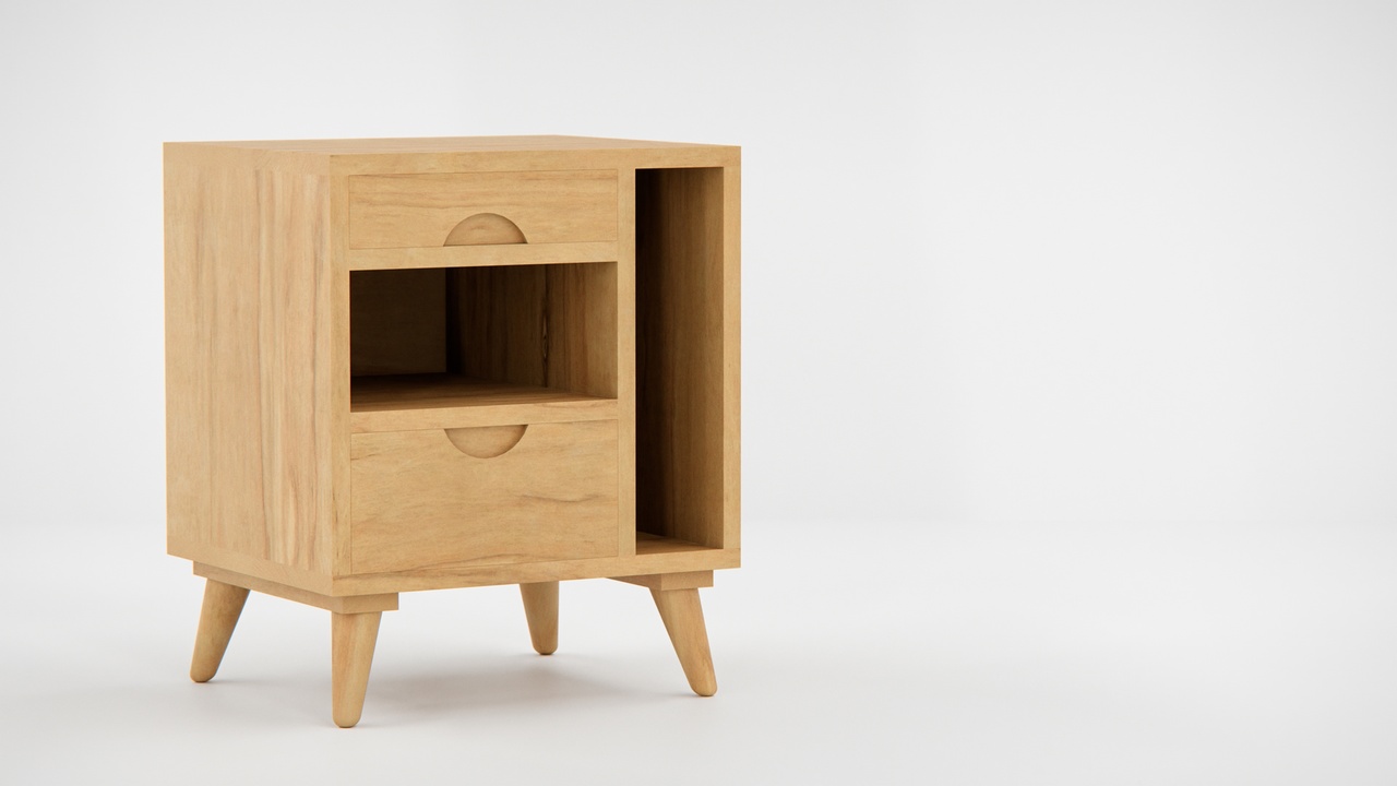 商品 Contemporary Nightstand Furniture 的媒体 1