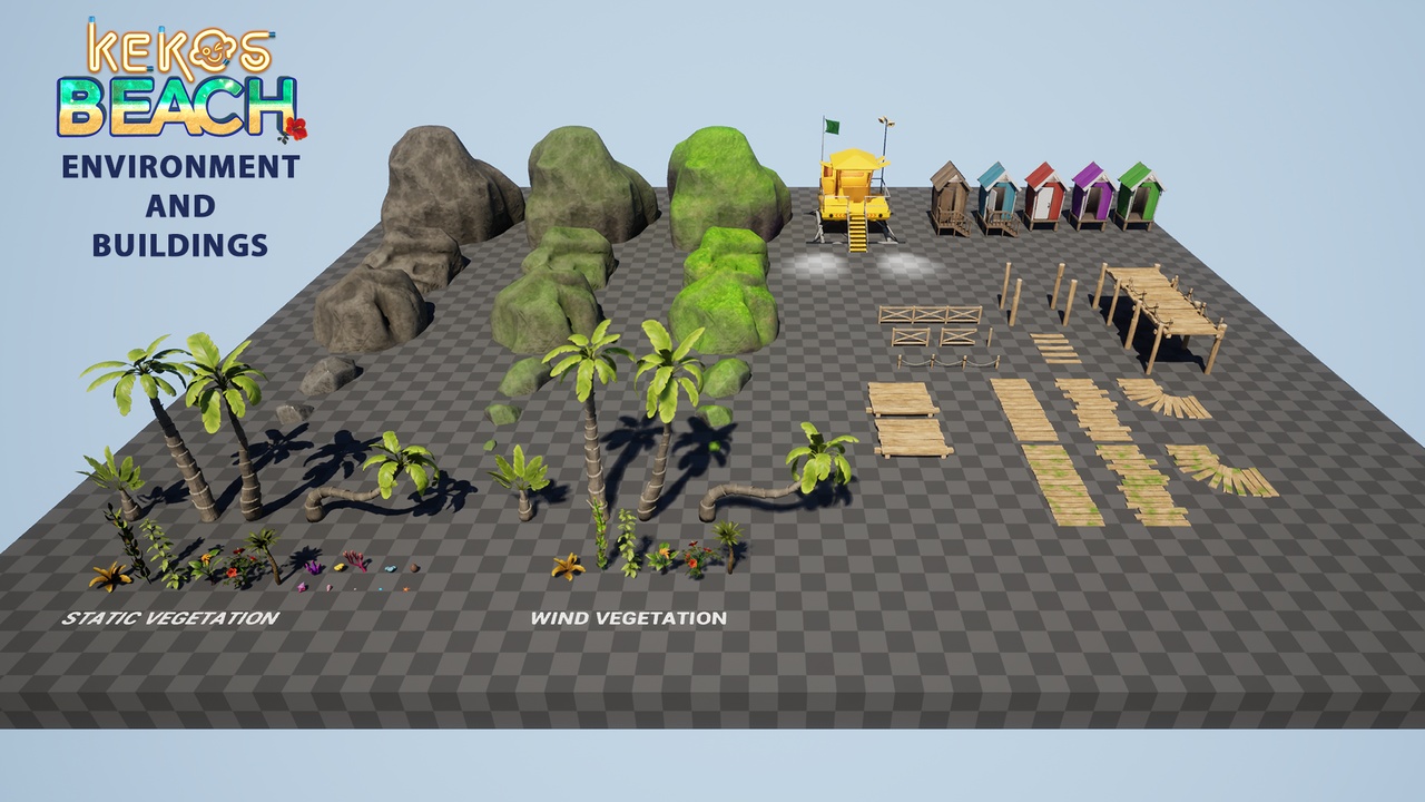 KEKOS Tropical Beach: Environment and buildings 제품 등록을 위한 미디어 1개