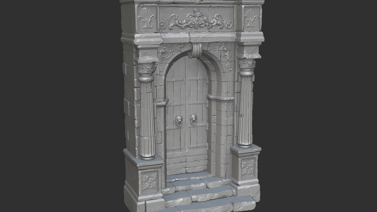 Media 1 for listing Doors Pack High Poly Sculpt 5 Meshes