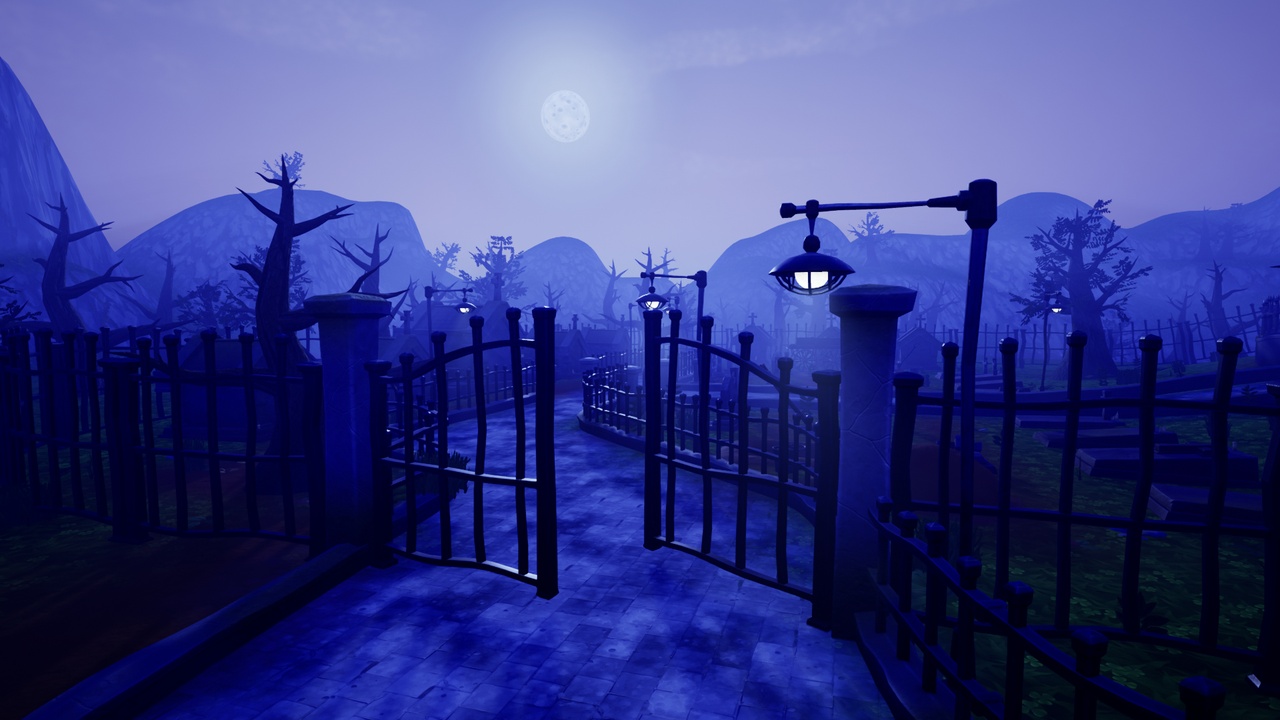 Media 1 for listing Stylized Graveyard Pack (Stylized Environment, Stylised Environment)