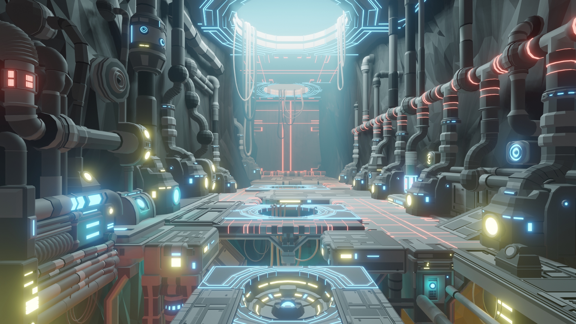 SCIFI STATION Vol.2 - Stylized Low Poly 3D Art Asset Pack | Fab