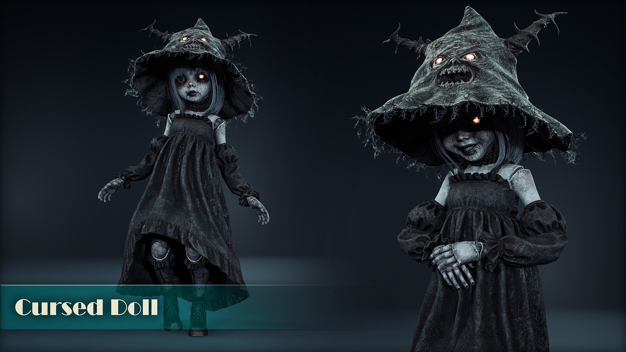 Media 1 for listing Cursed Doll – Horror Character | Morph Targets | UE5