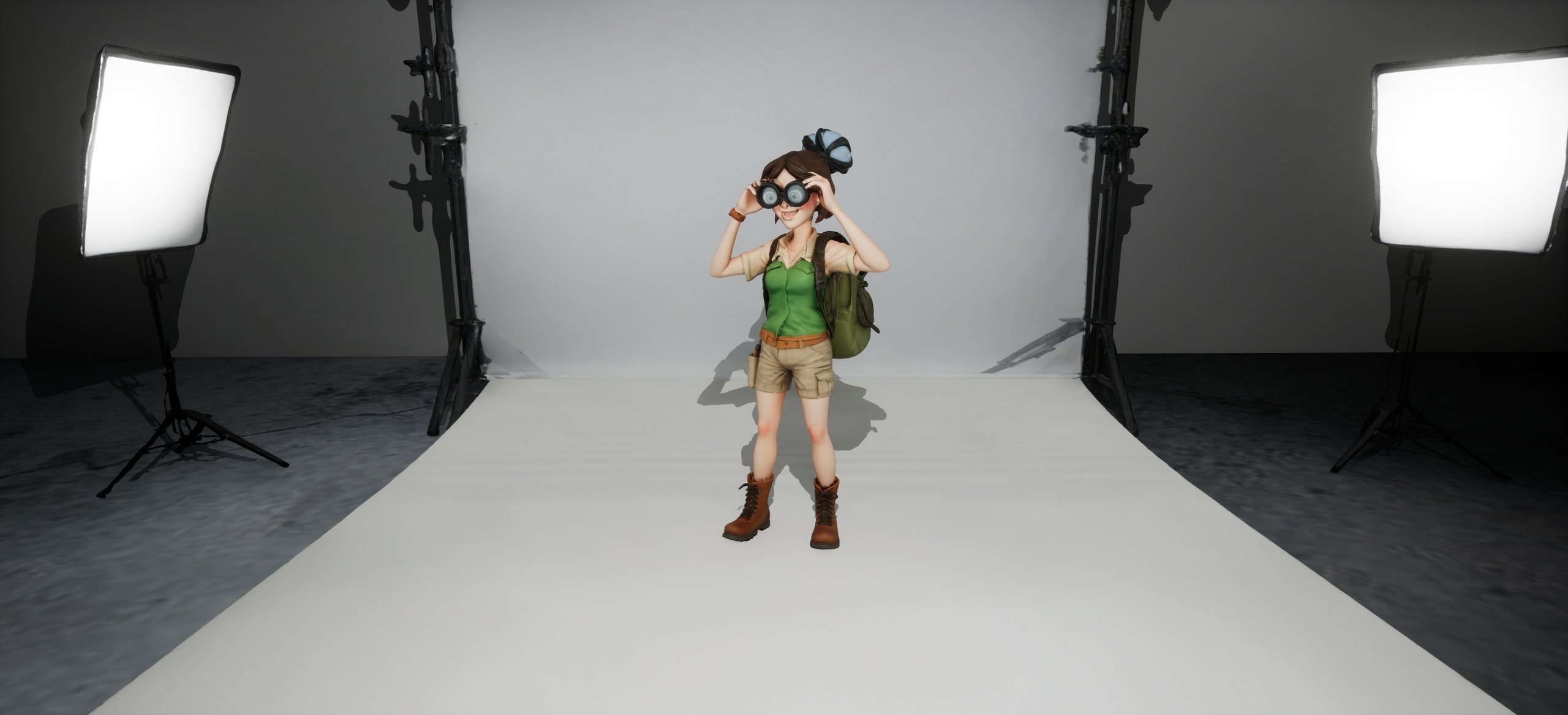 Media 1 for listing Female Jungle Explorer Character - In Pose