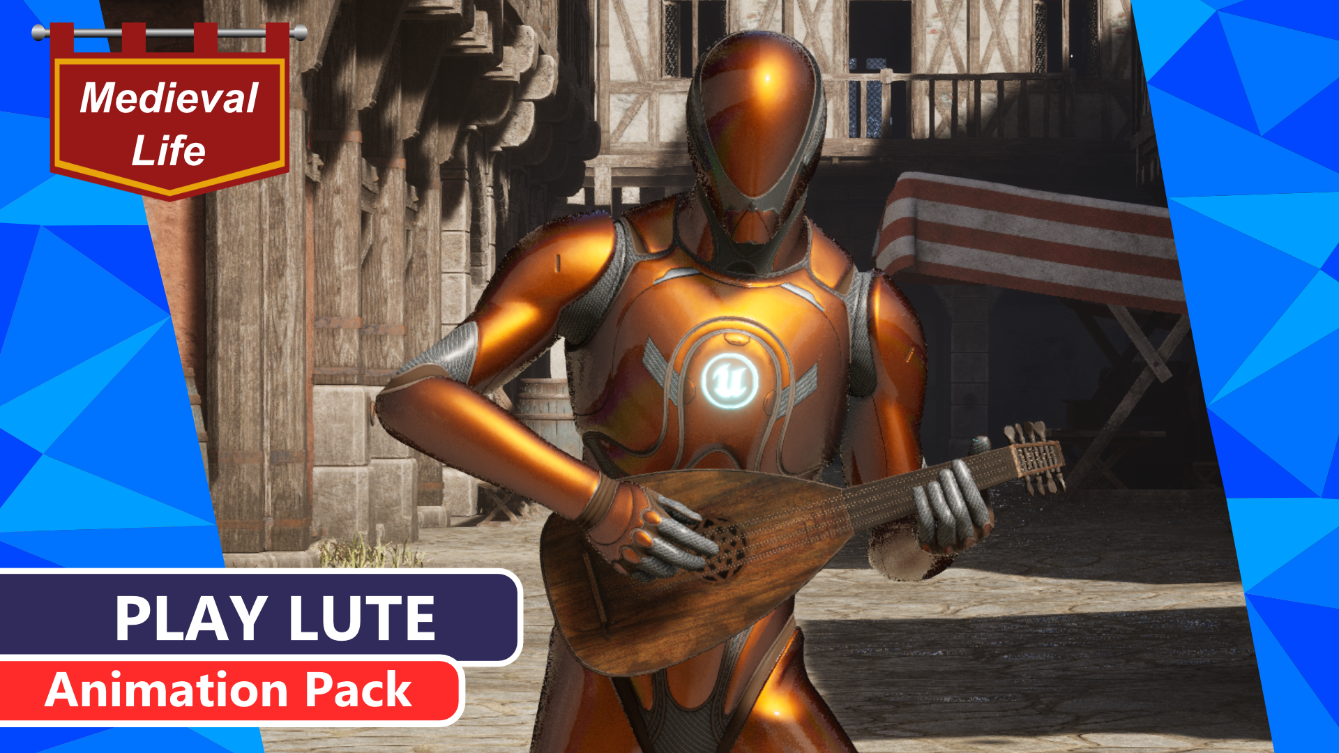 MC Play Lute Animation Pack | Fab