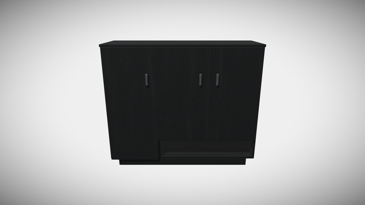 Media 1 for listing Black Wooden Cabinet