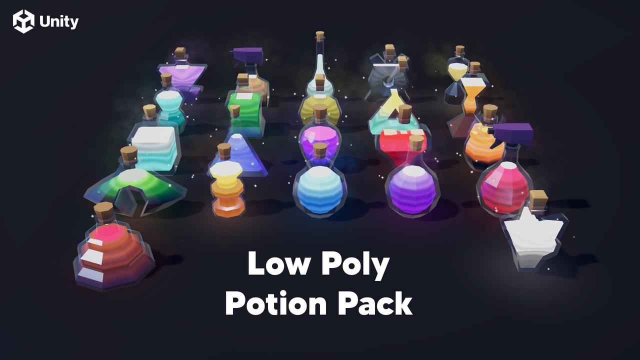 Potion Pack – Low Poly Assets for Unity ilanı için 1. medya