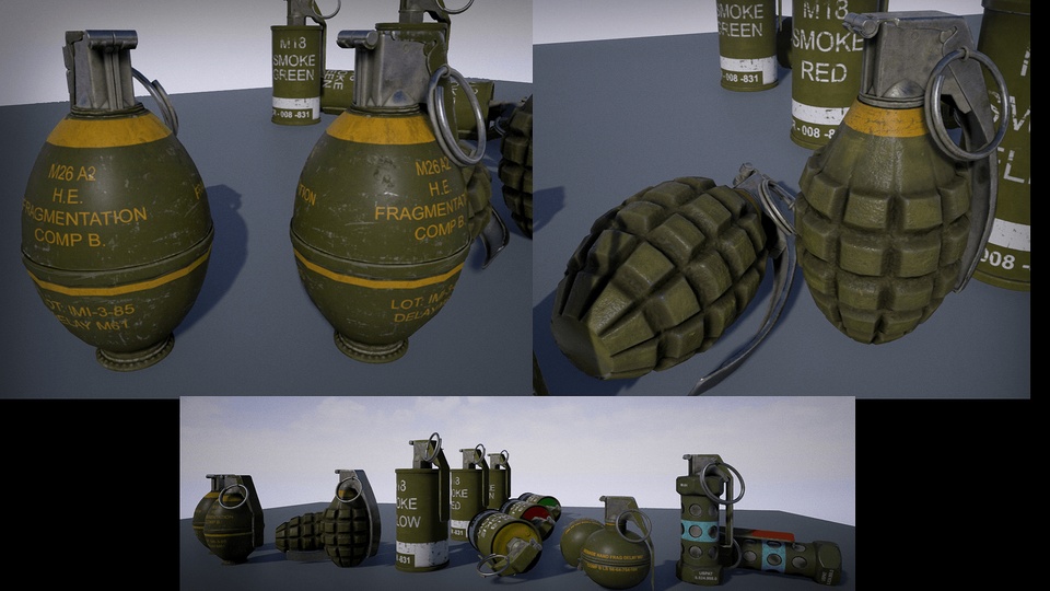 Classic US Grenades | Fab