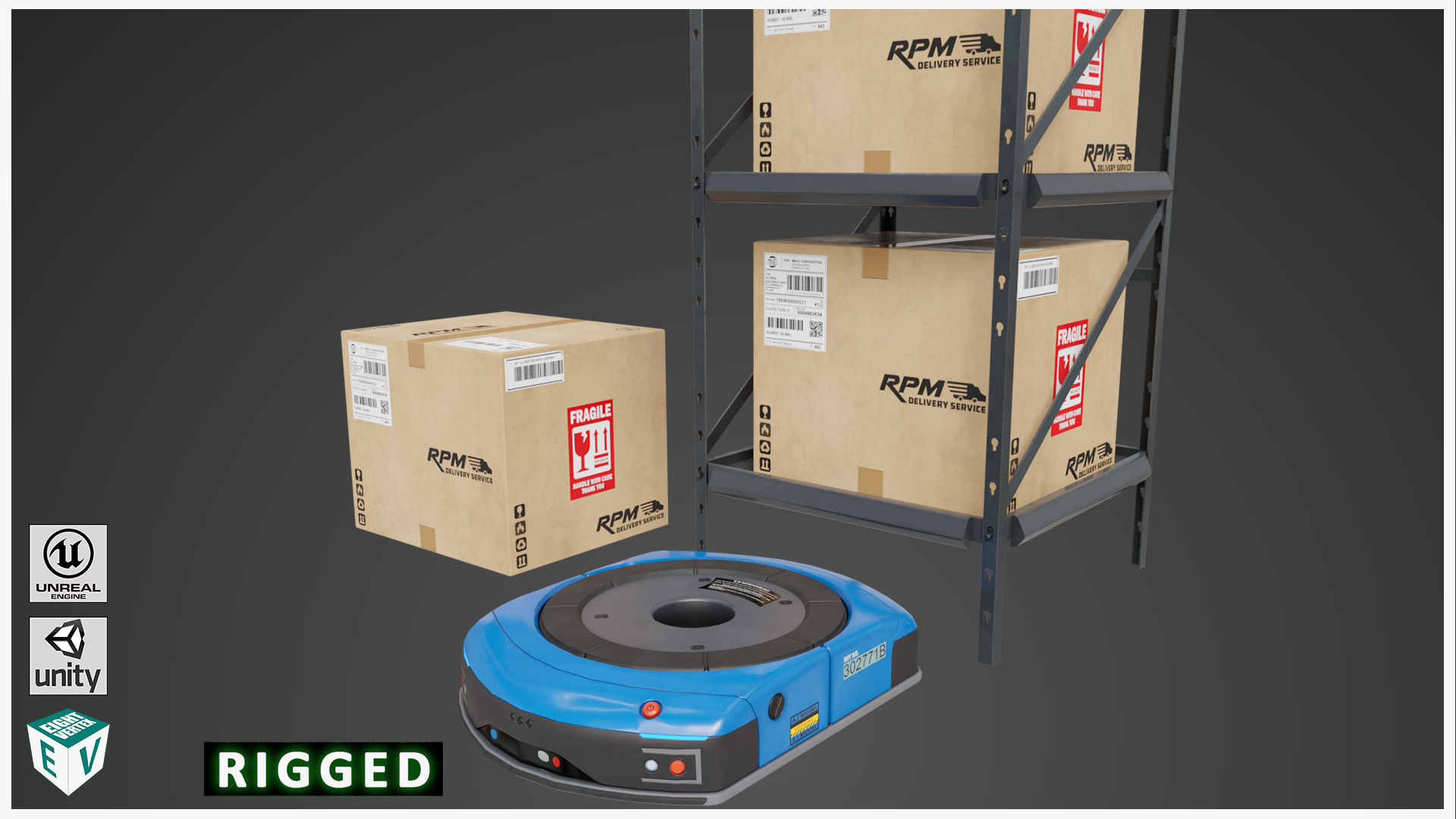 Warehouse Robot Generic All PBR Unity UE Textures1 | Fab