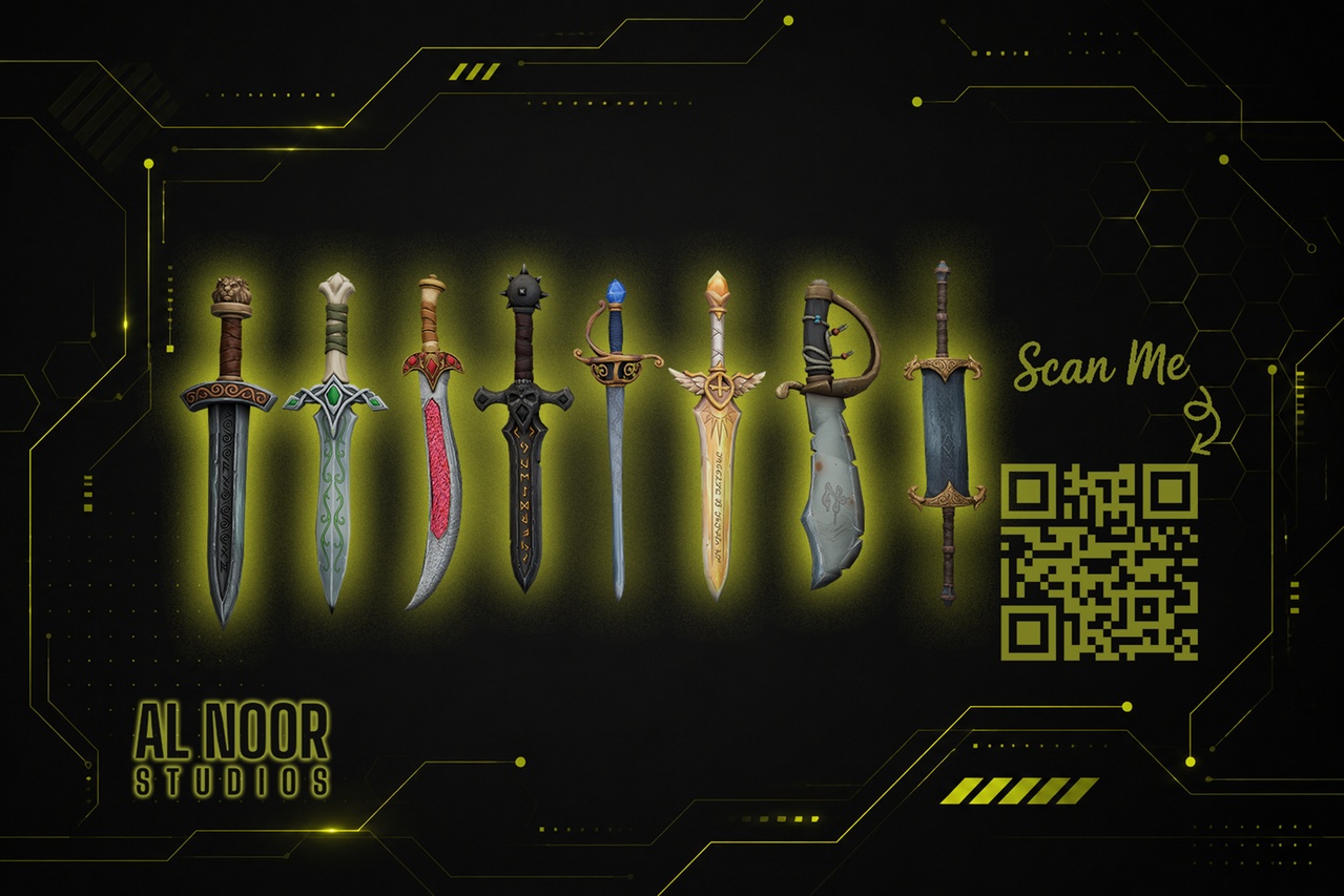 Media 1 for listing Fantasy Swords Pack - Stylized Medieval Sword Collection