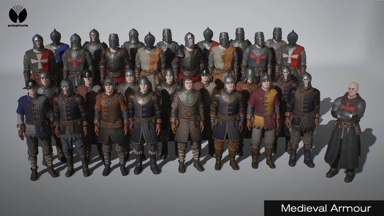 Média 1 pour l'article Medieval Armour - Metahuman - Male/Female