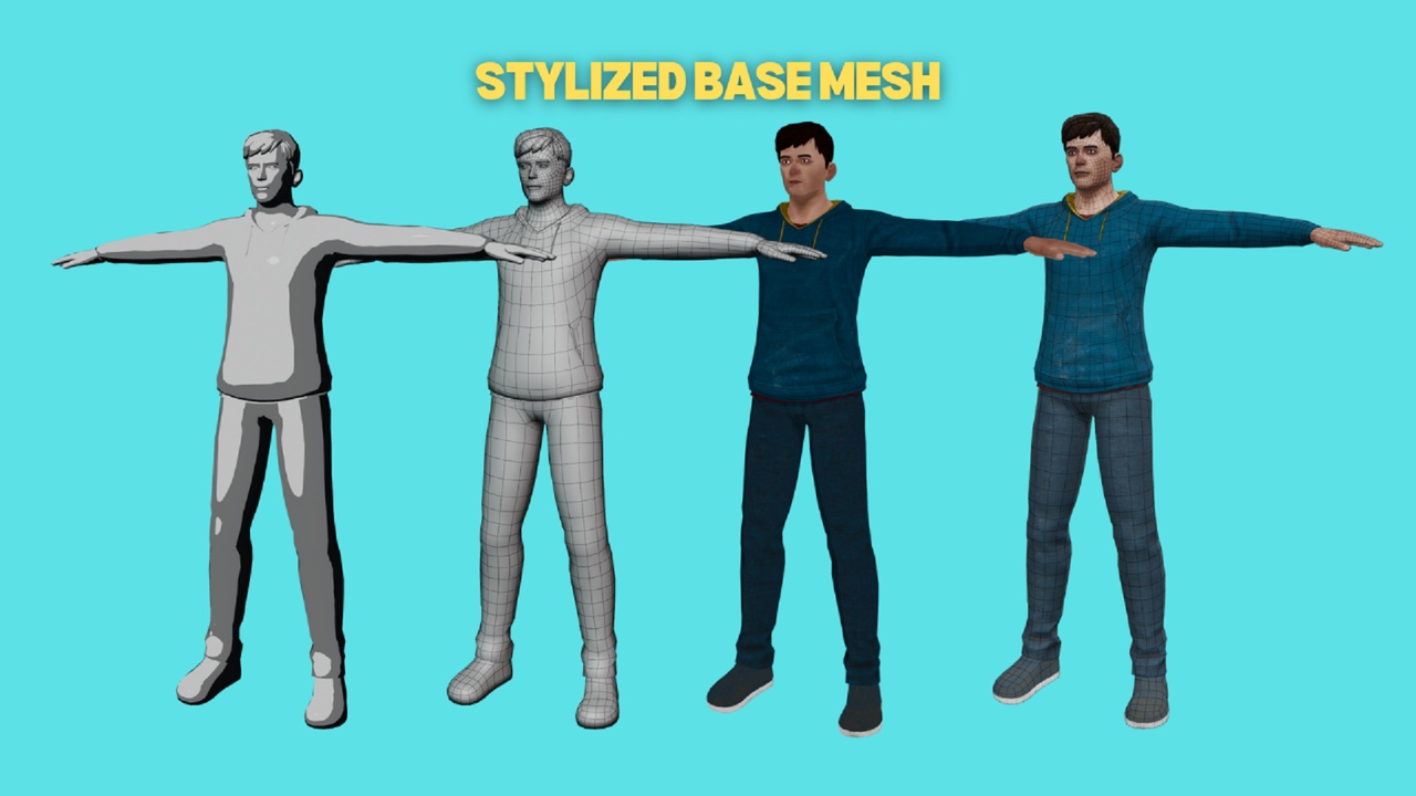 Media 1 for listing Stylized Male Character