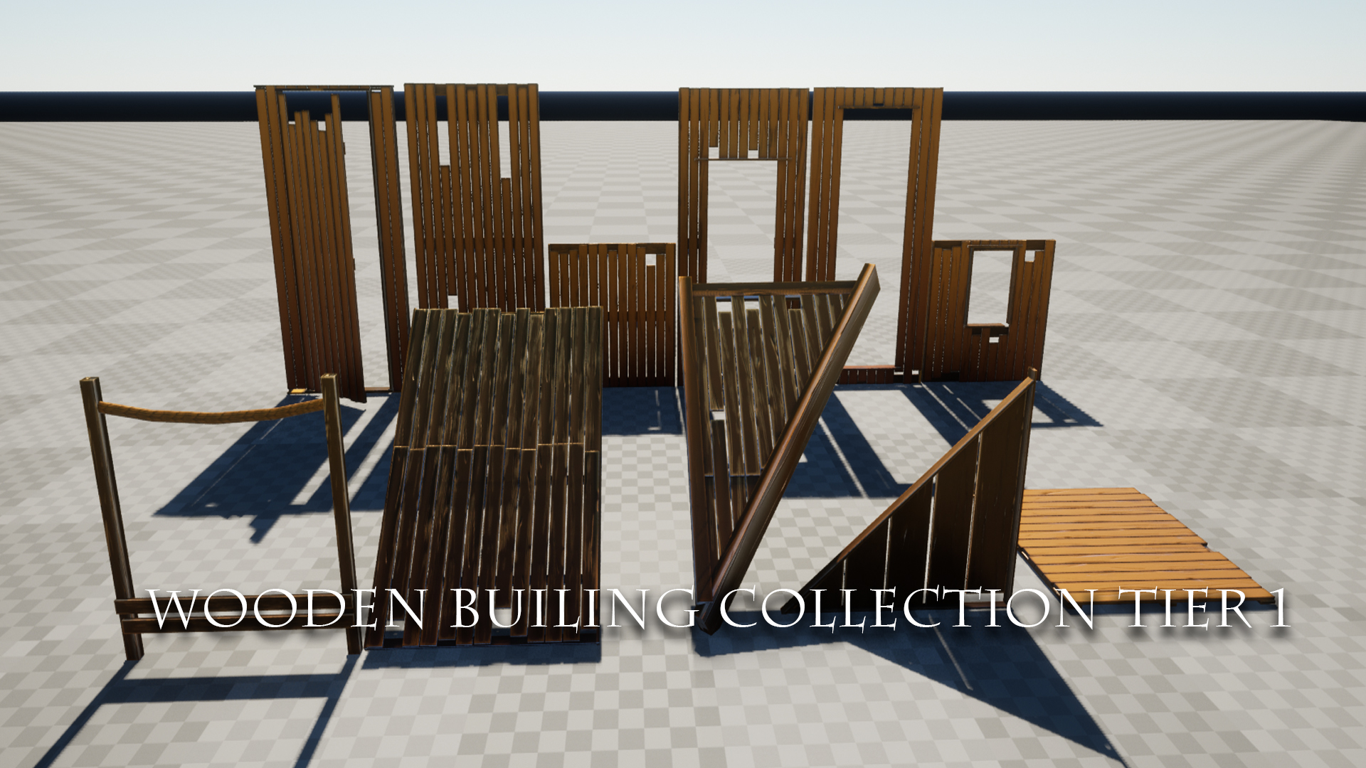 Wooden Building Collection Tier 1 | Fab