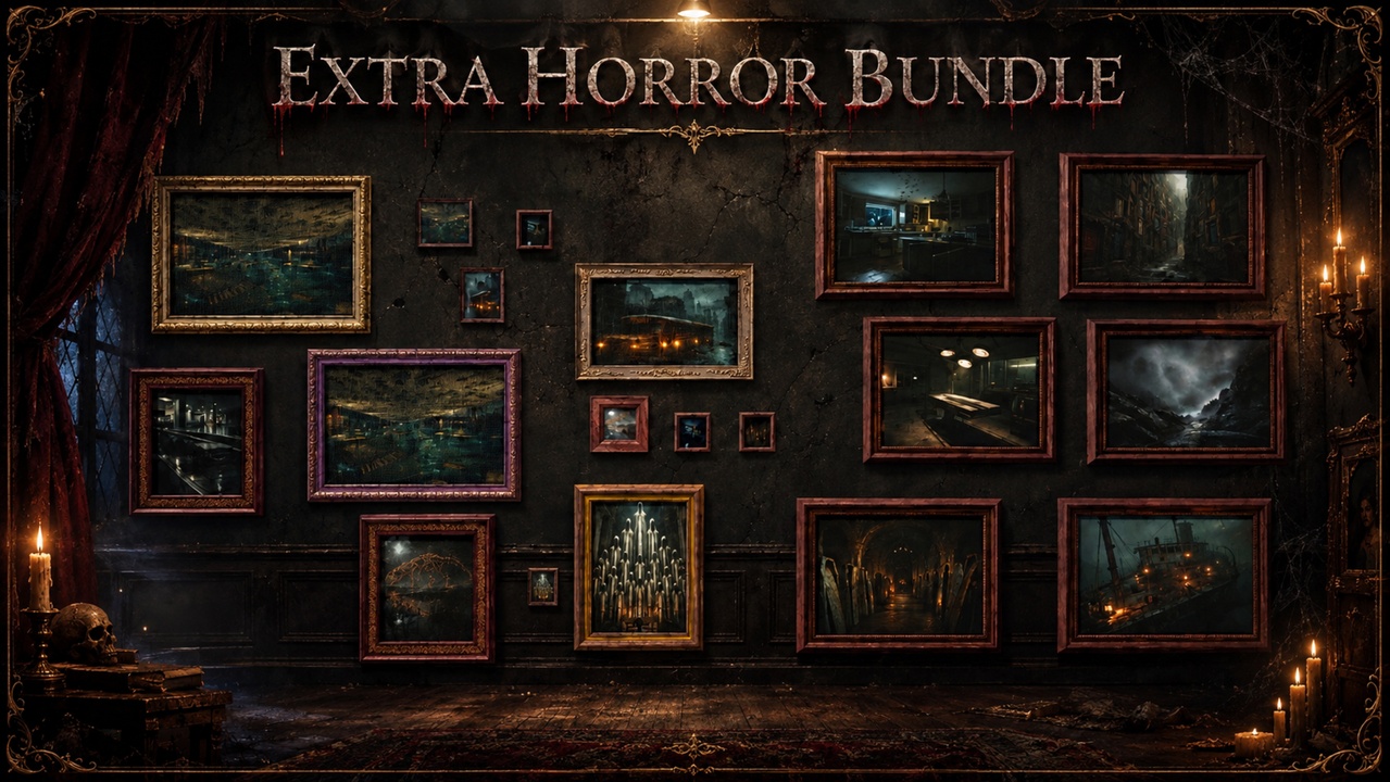 Media 1 for listing Horror Paintings for Interiors Bundle
