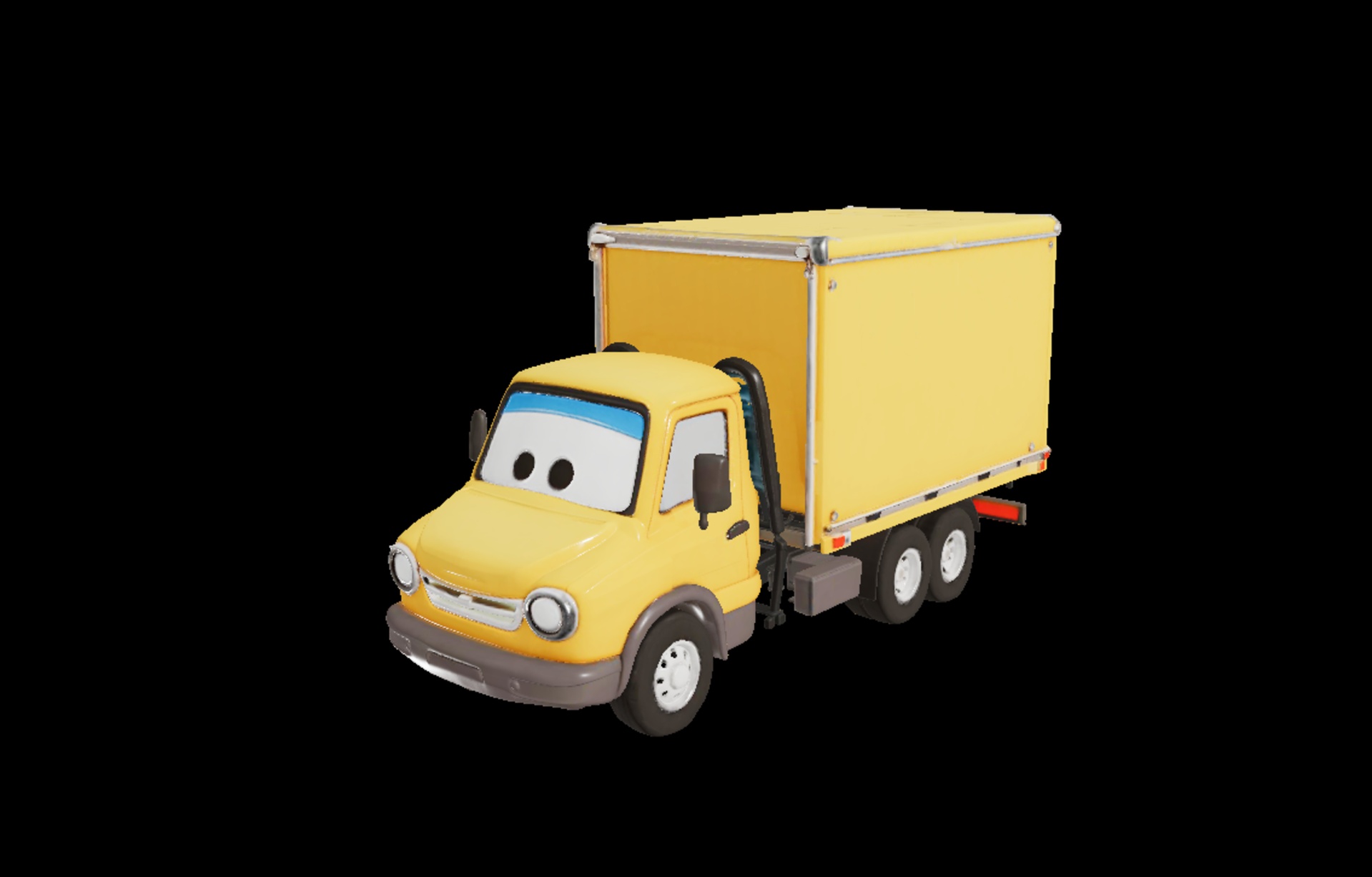 Media 1 for listing Cartoon Delivery Truck – Cute Character Vehicle