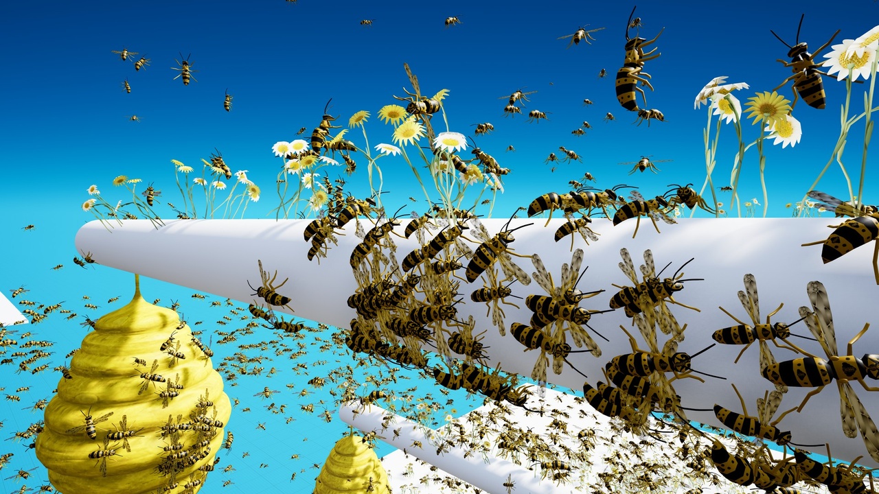 Media 1 for listing Advanced Fly Insects System – Realistic Swarm Simulation with AI Behavior