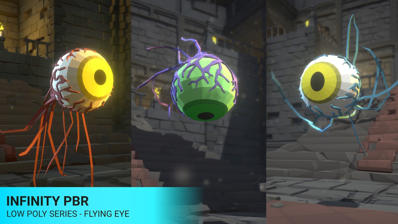 Media 1 for listing Low Poly - Flying Eye