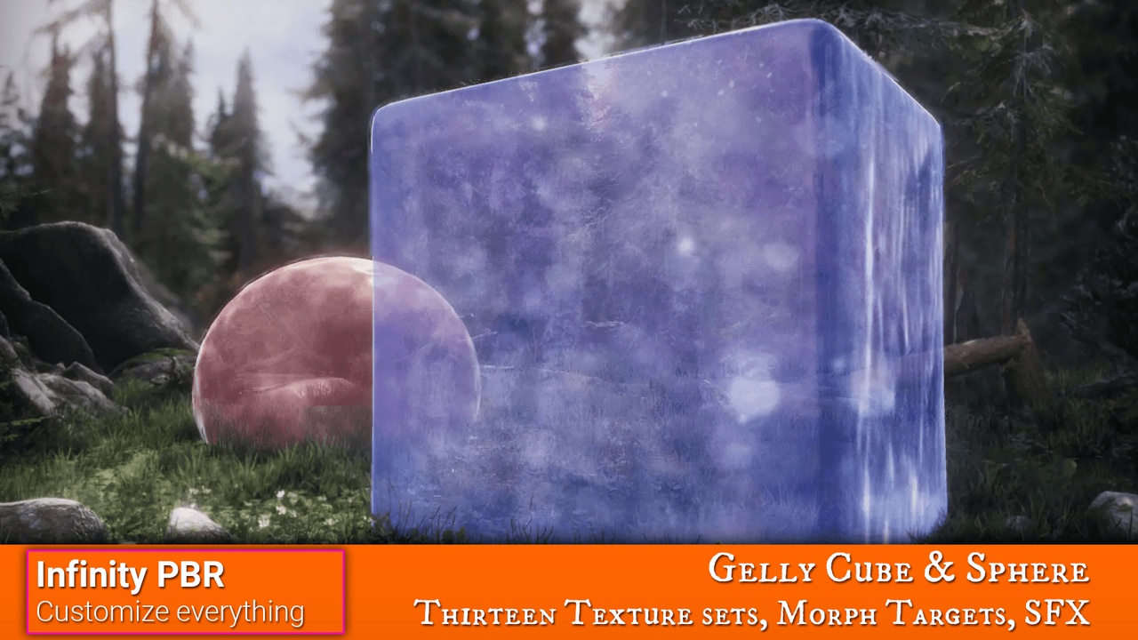 Media 1 for listing Gelly Cube & Sphere Pack PBR - Fantasy RPG