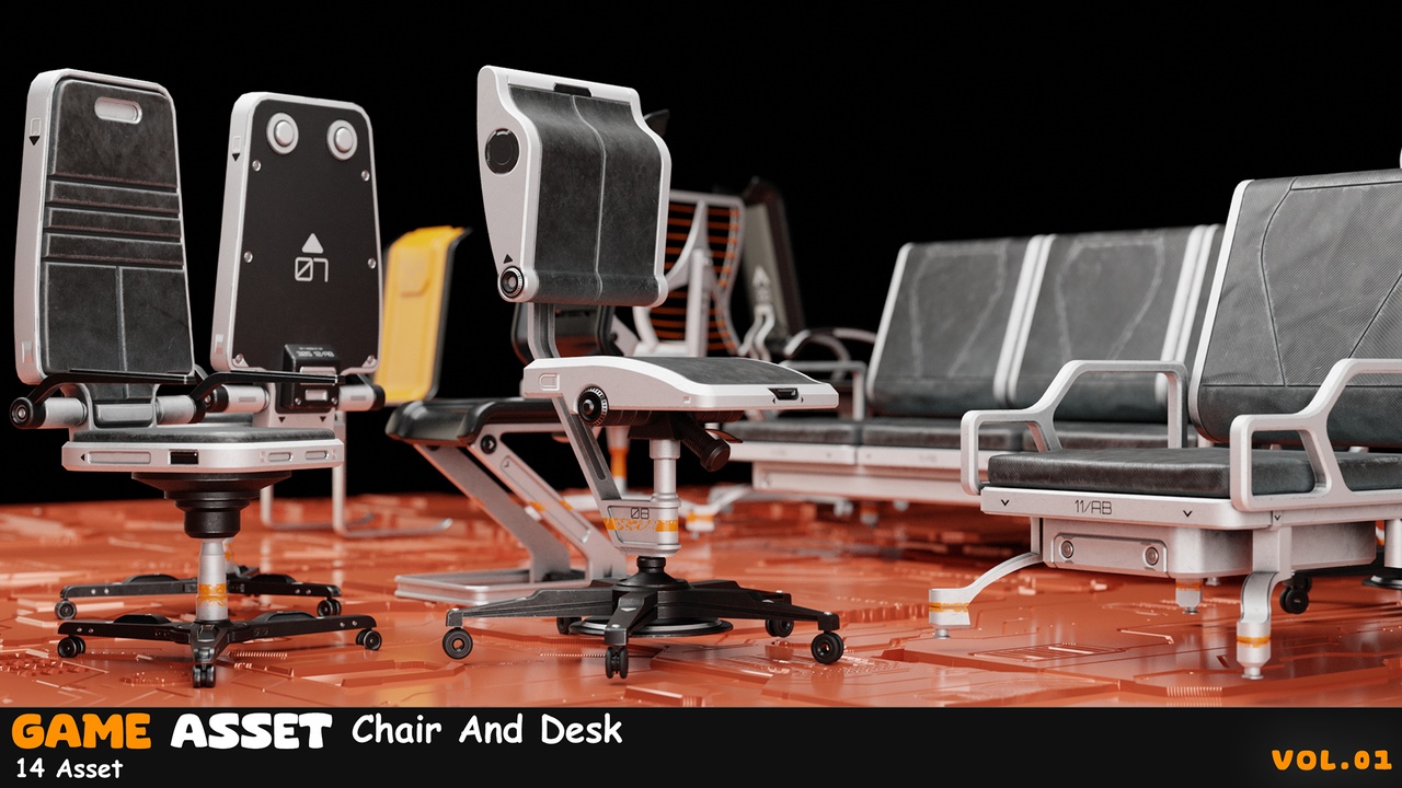出品14 SciFI Chairs And Desksのメディア1