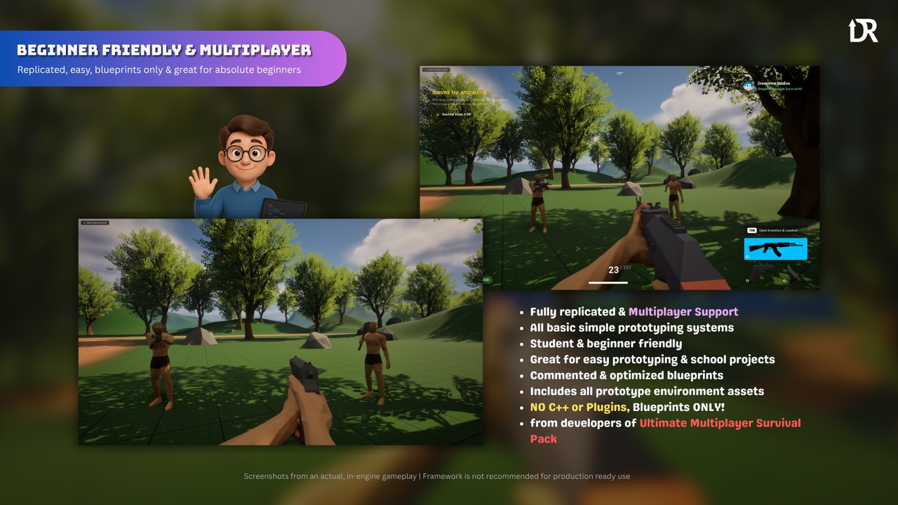 Media 1 for listing Simple Multiplayer Survival Kit V1