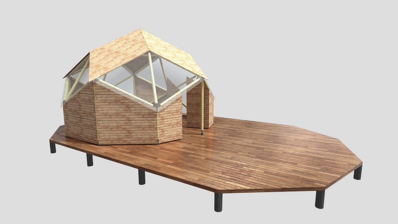 Media 1 for listing BAMBOO GLAMPING SHELTER P2 BAKED