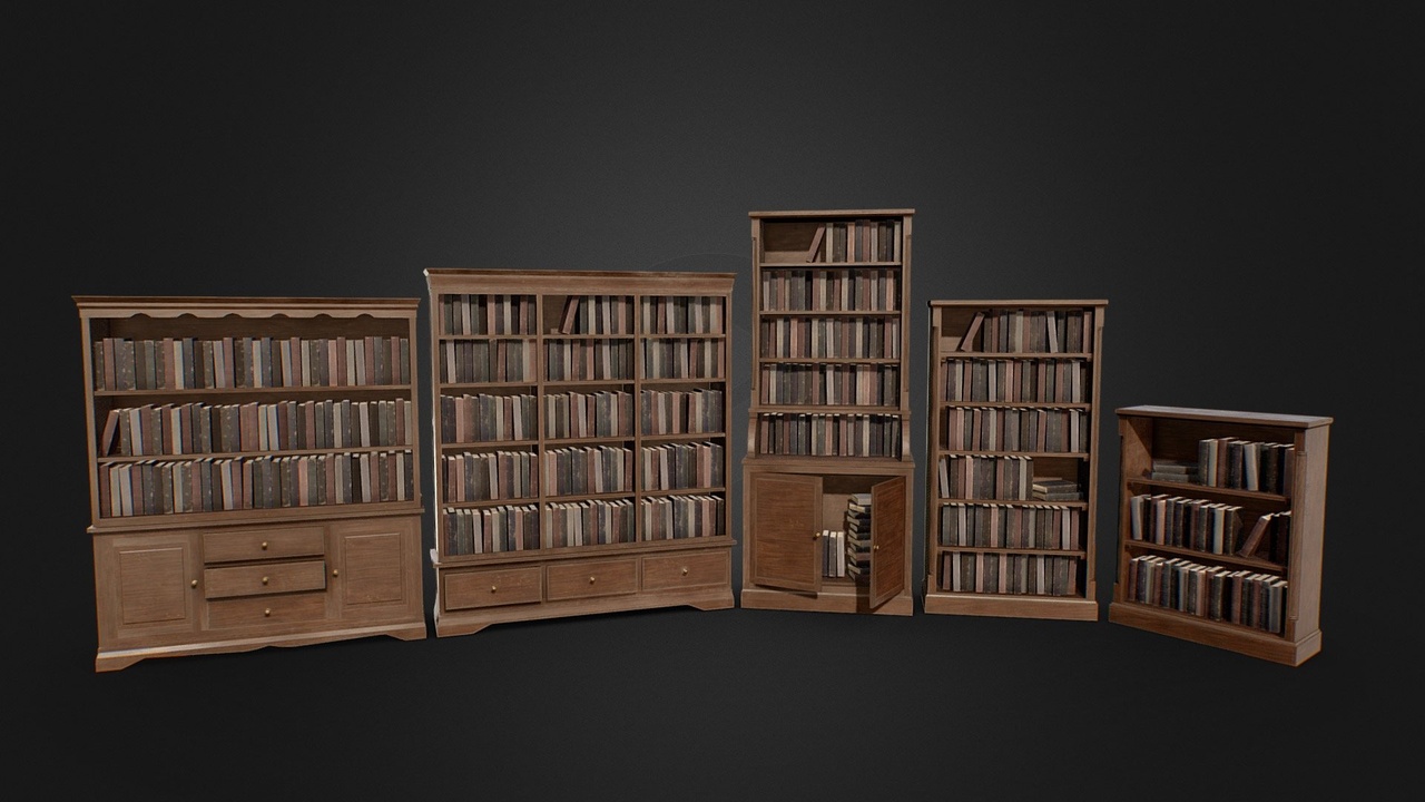 Media 1 for listing Victorian Bookcase Collection