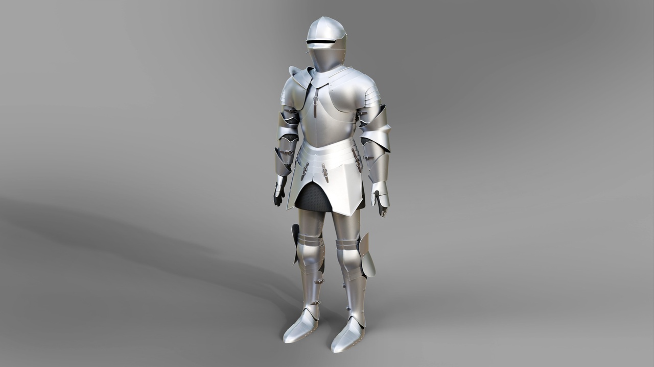 Media 1 for listing Plain European Medieval Knight Armor