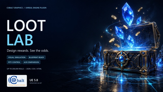 Cobalt Loot Lab | Visual Loot Simulator, Pity & Blueprint Rewards — Cobalt Game Assets