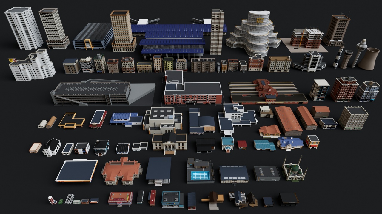 Media 1 for listing 100 Buildings Mega Bundle Pack Collection