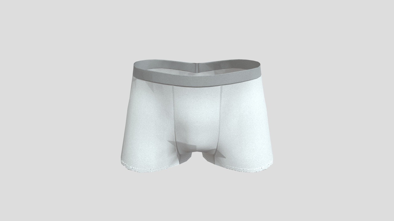 Media 1 for listing 【FREE】 Men’s Boxer Briefs – Low Poly 3D Model