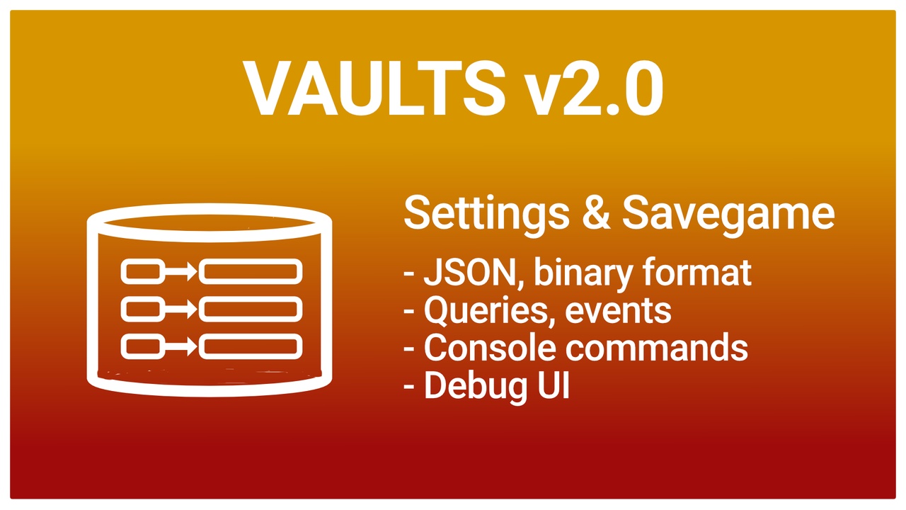 Media 1 for listing Vaults: Save game & Settings system