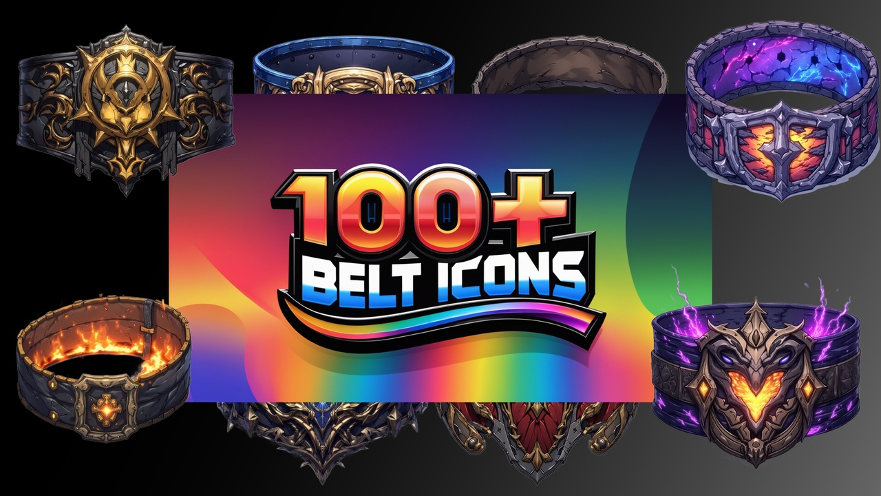 Media 1 for listing 100 + RPG Belt Icons