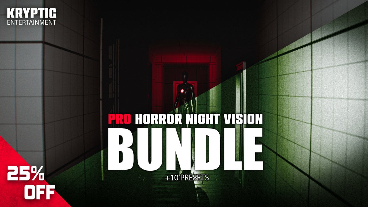Media 1 for listing Pro First Person Horror Template Night Vision Bundle (10 Presets)