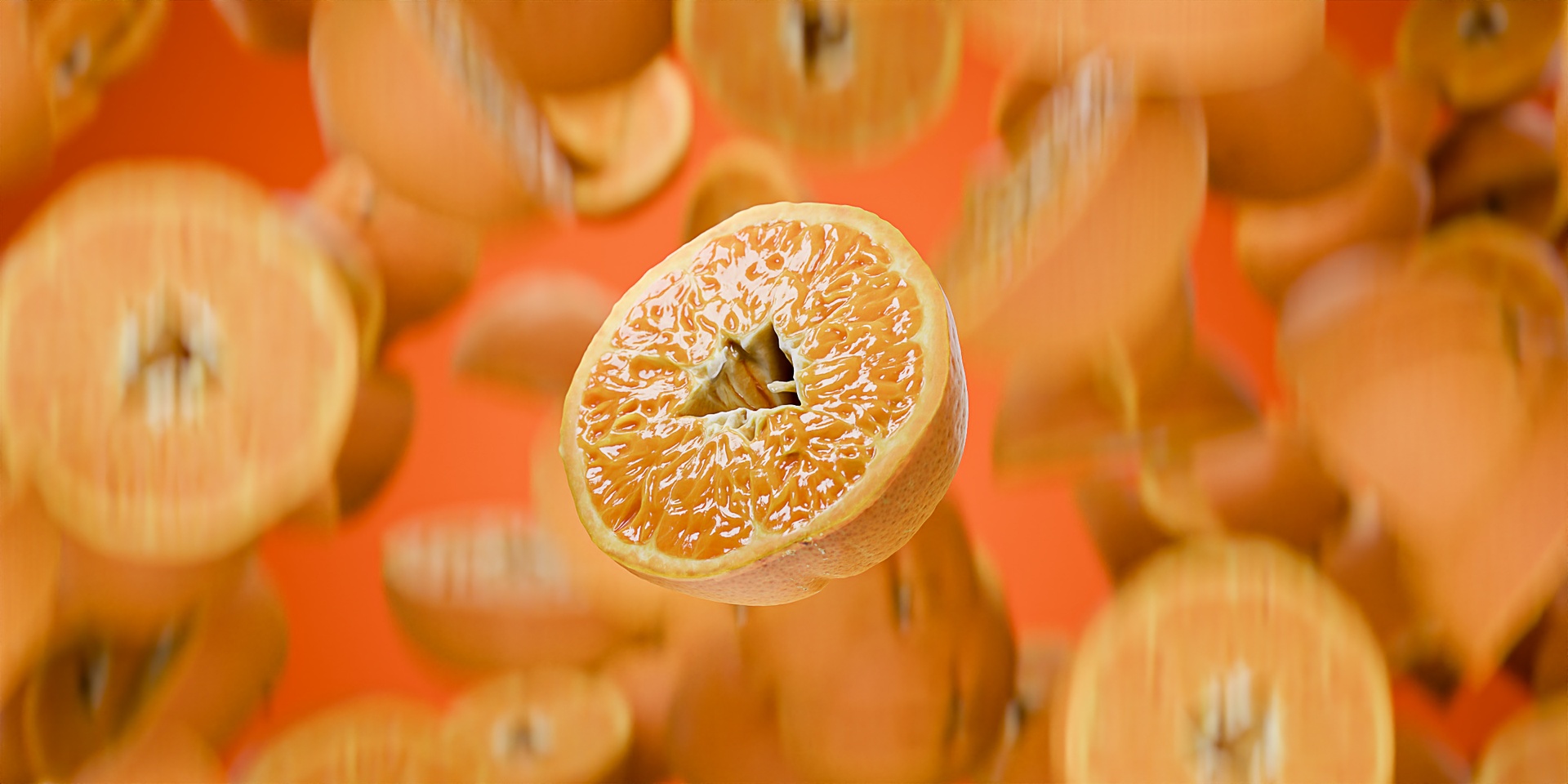 Media 1 for listing 3D Scan - Tangerine_Half_1
