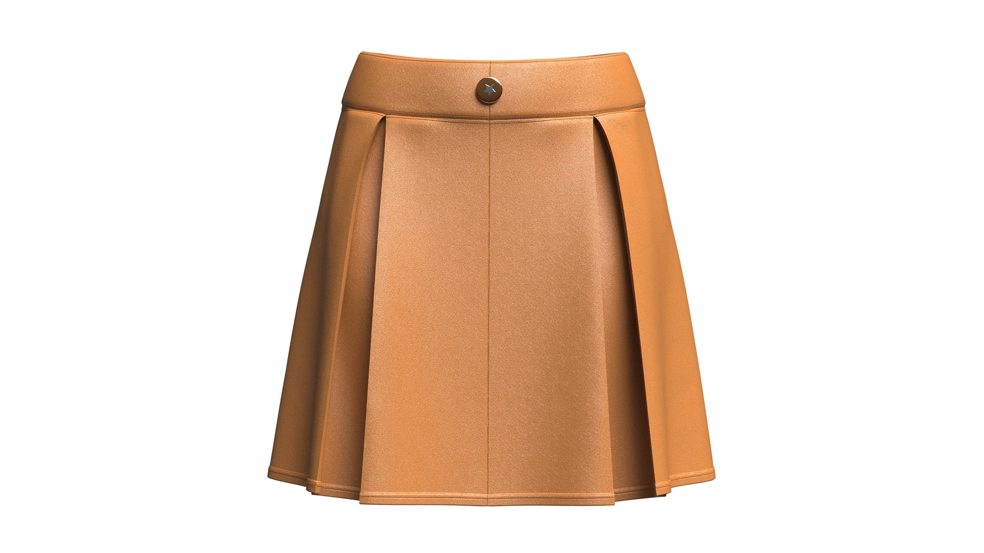 Media 1 for listing Girls High - Waisted Box Pleated Mini Skirt | High Poly