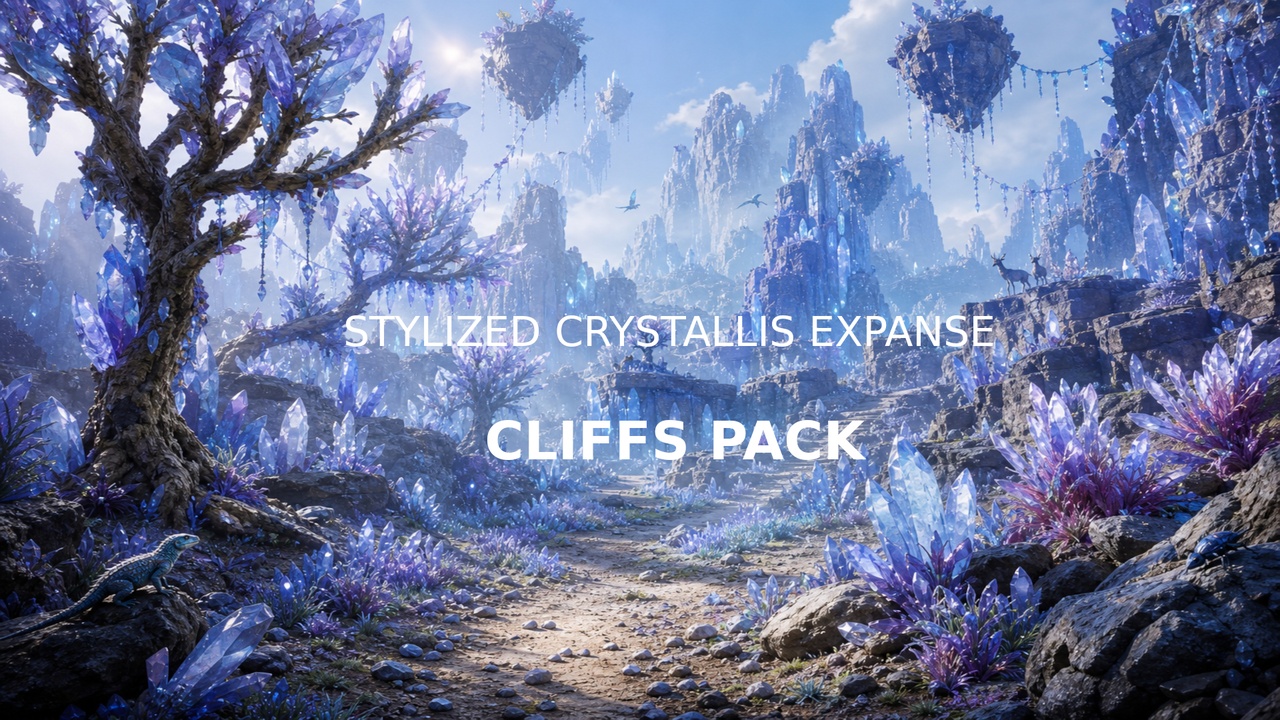 Media 1 for listing Stylized Crystallis Expanse - Cliffs Pack