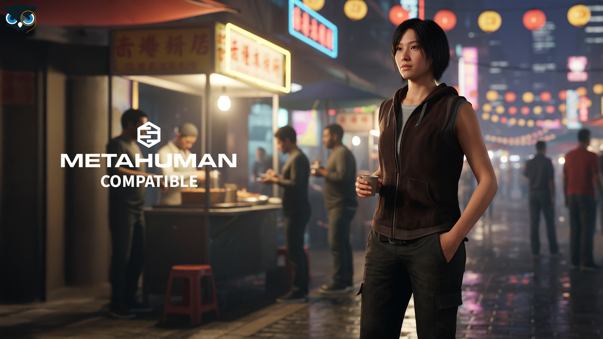 Media 1 for listing Metahuman compatible Sleeveless Hoodie Outfit