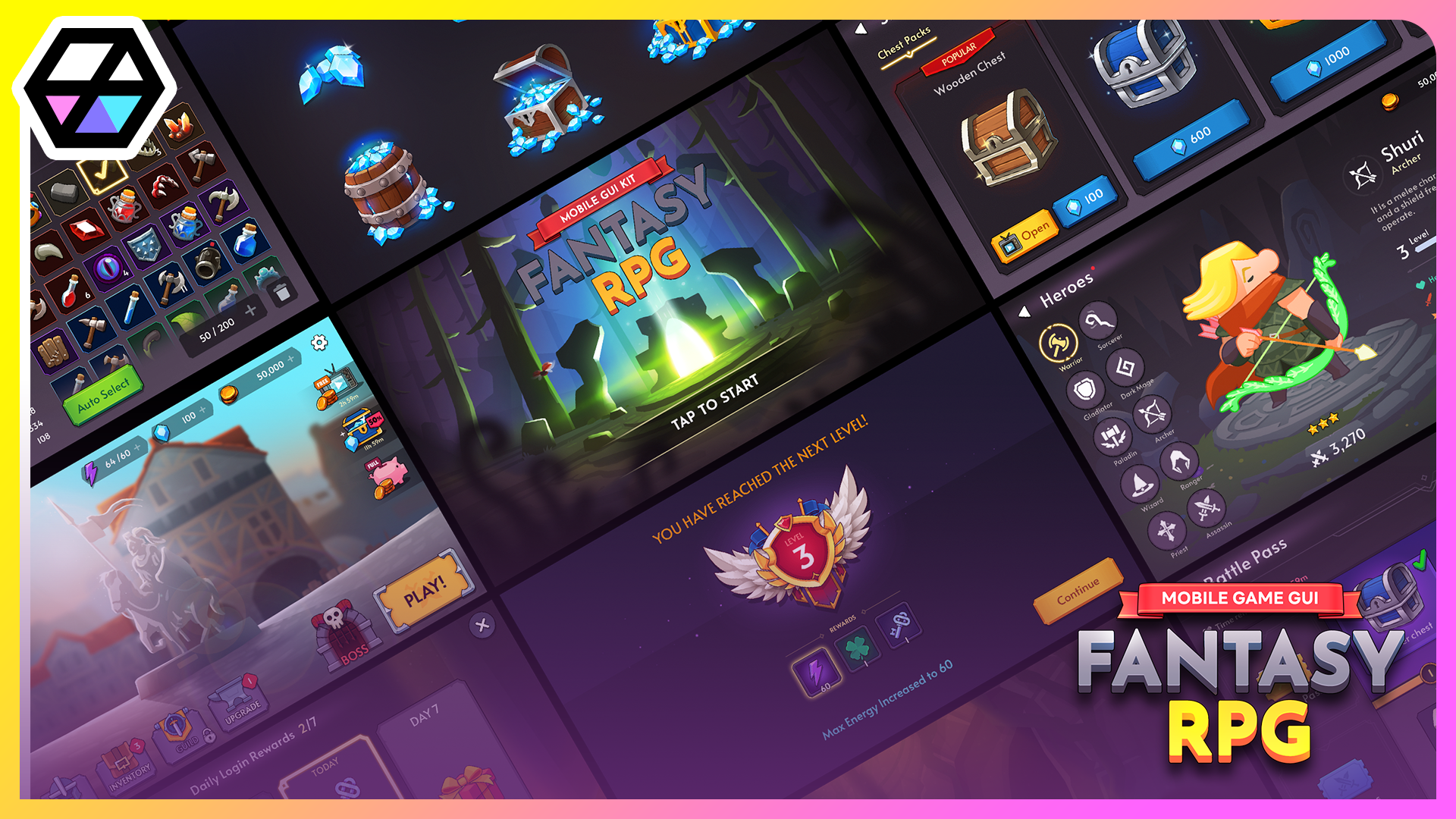 GUI PRO Kit - Fantasy RPG | Fab